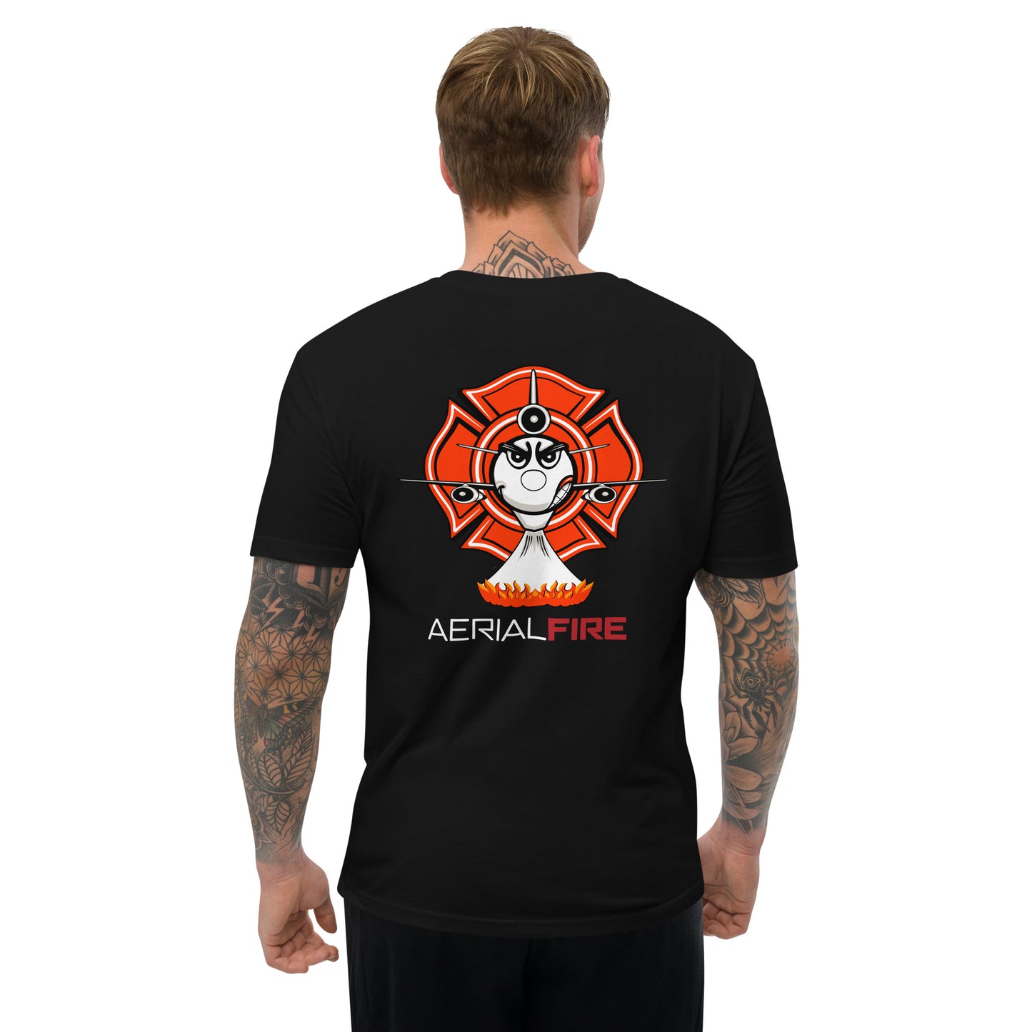 AerialFire DC-10 Cartoon Short Sleeve T-shirt