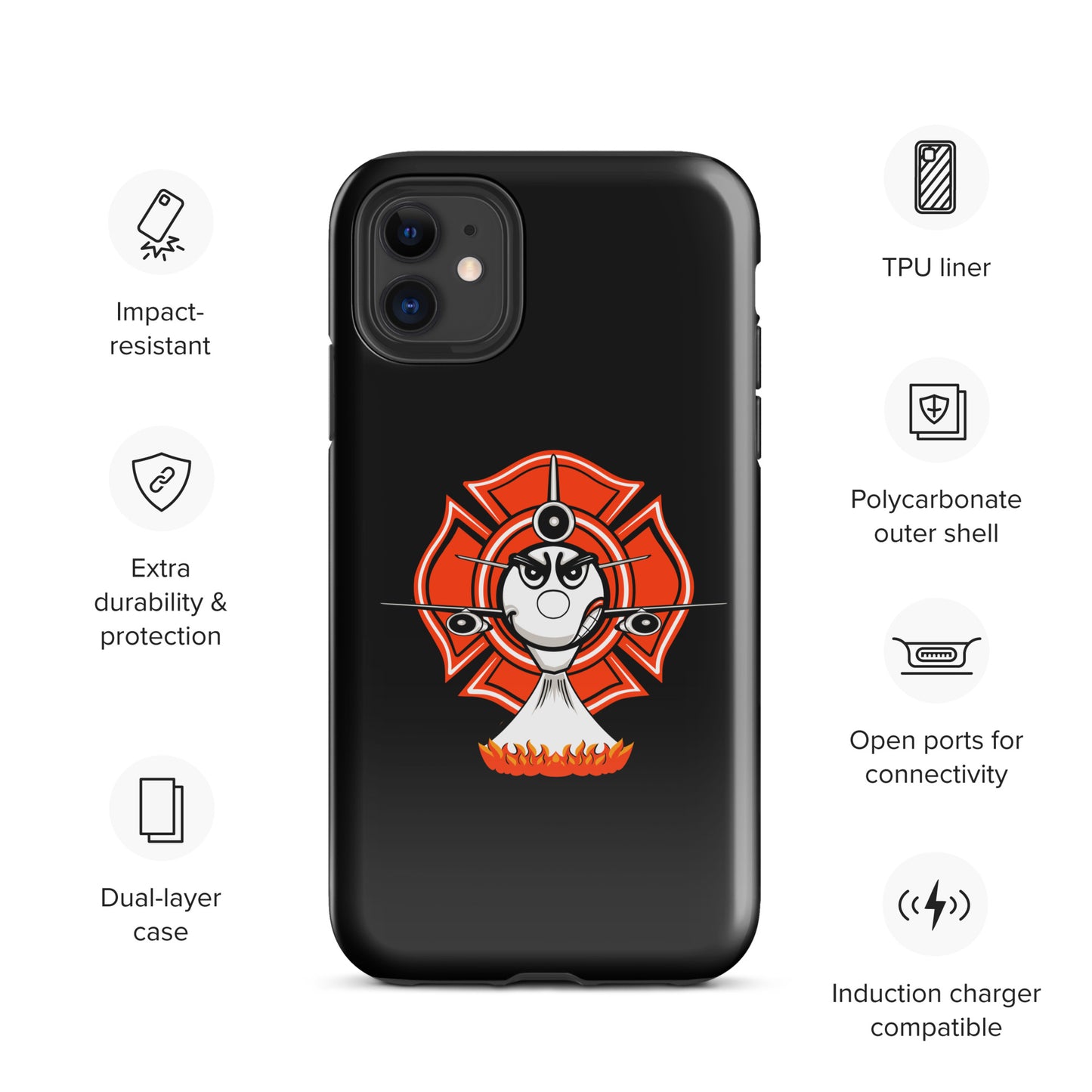 AerialFire DC-10 Cartoon Tough Case for iPhone®