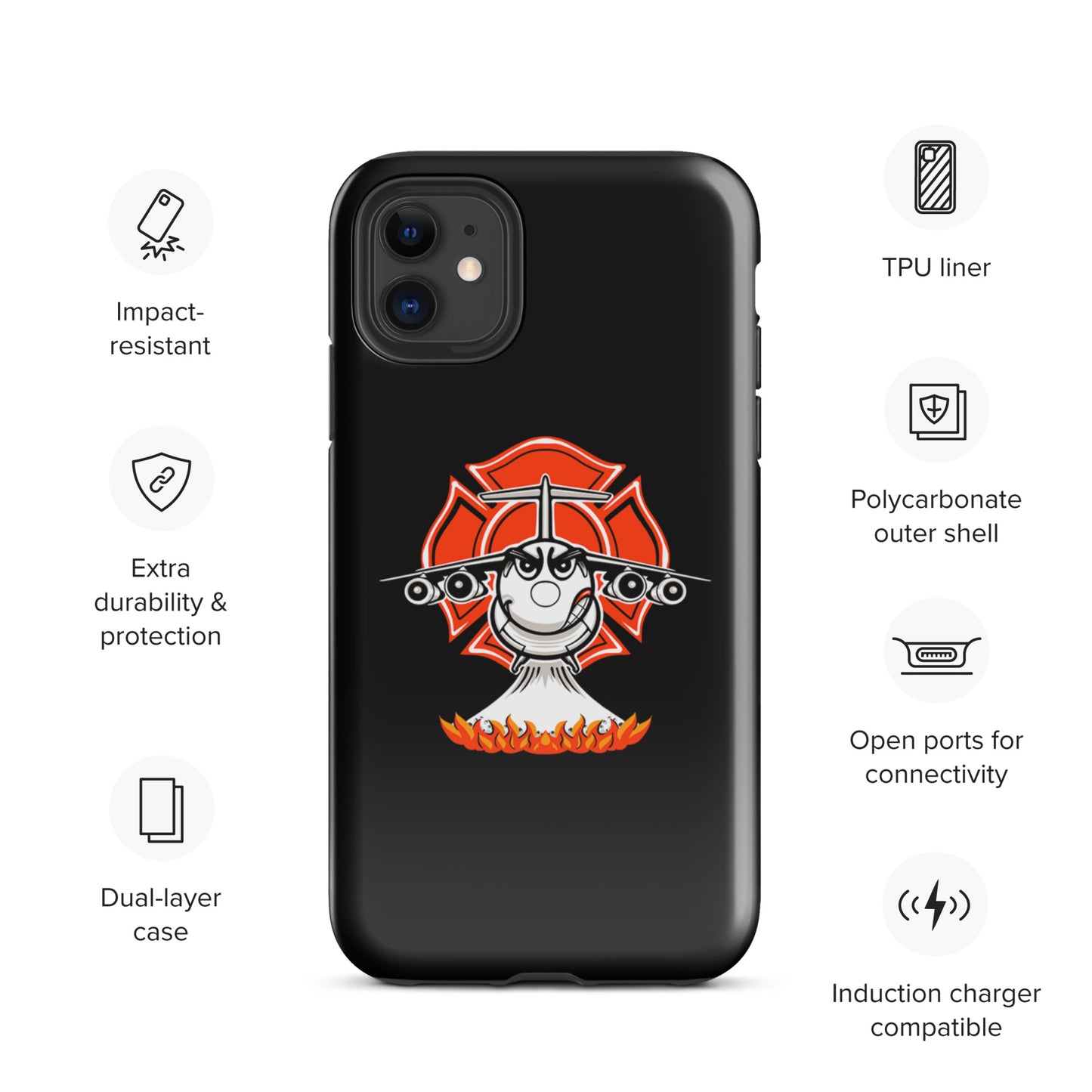 AerialFire BAE146/RJ85 Cartoon Tough Case for iPhone®