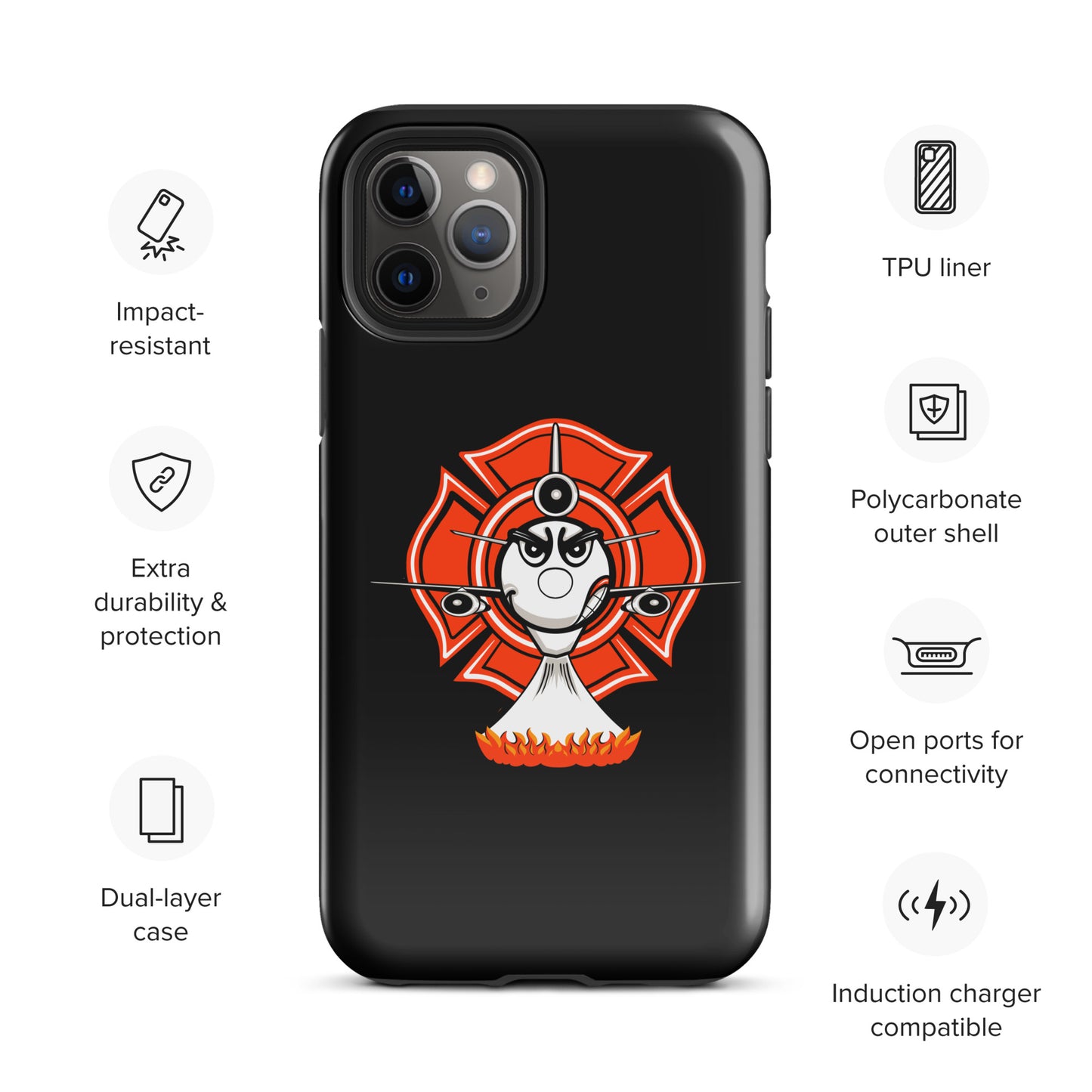 AerialFire DC-10 Cartoon Tough Case for iPhone®