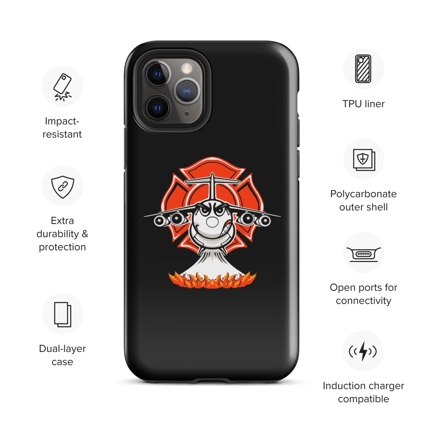 AerialFire BAE146/RJ85 Cartoon Tough Case for iPhone®