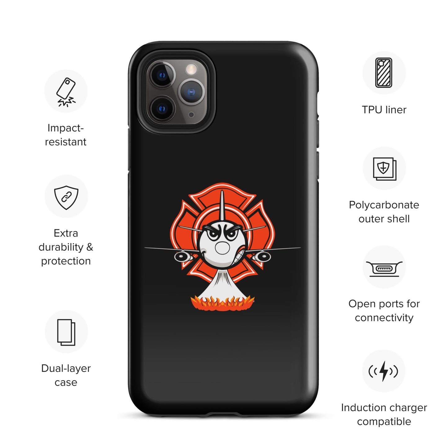 AerialFire 737 Cartoon Tough Case for iPhone®