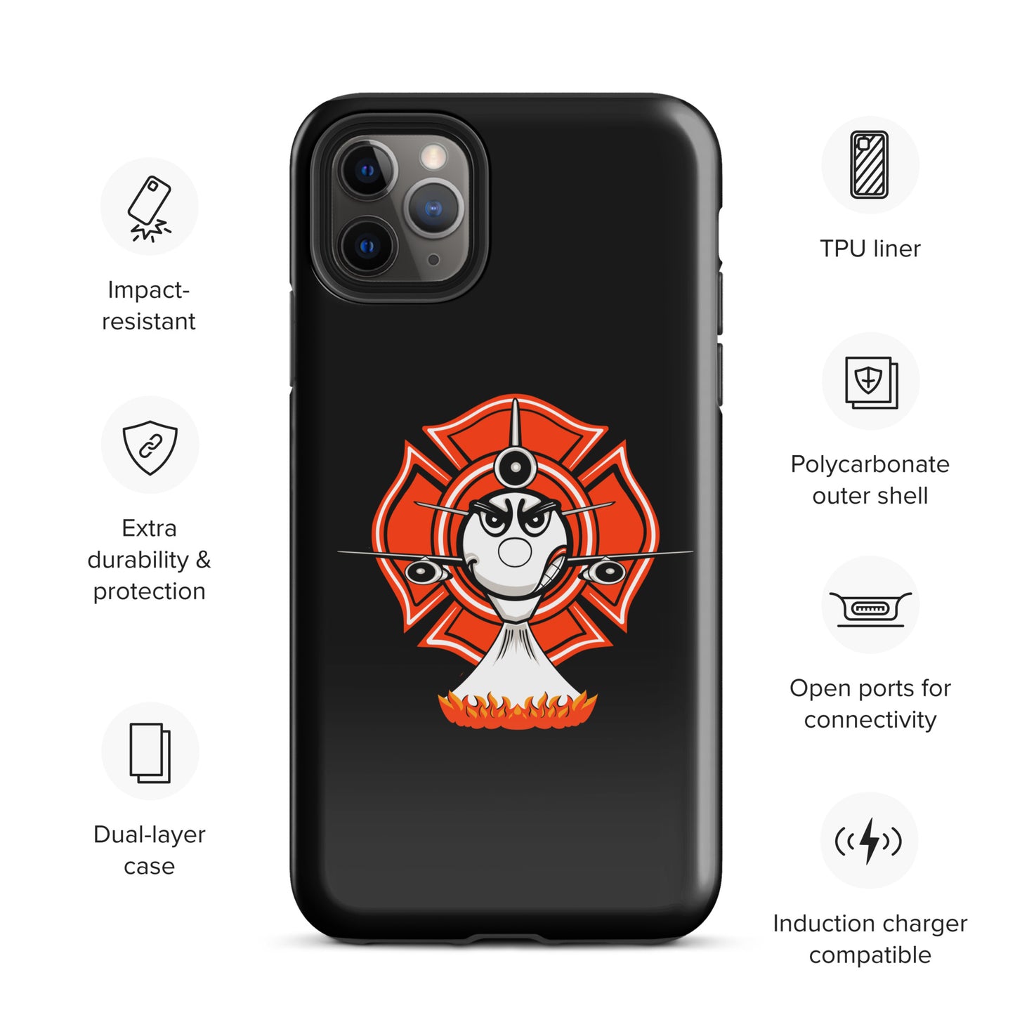 AerialFire DC-10 Cartoon Tough Case for iPhone®