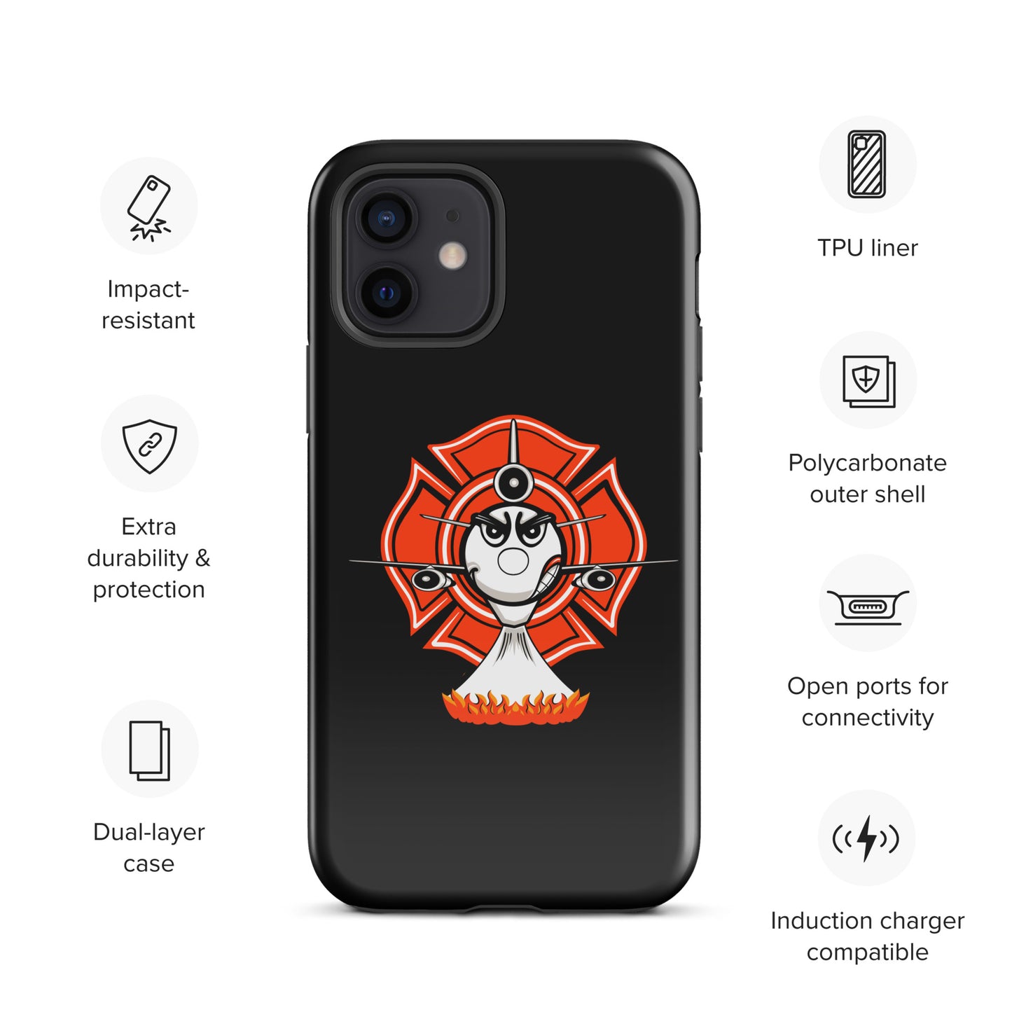 AerialFire DC-10 Cartoon Tough Case for iPhone®