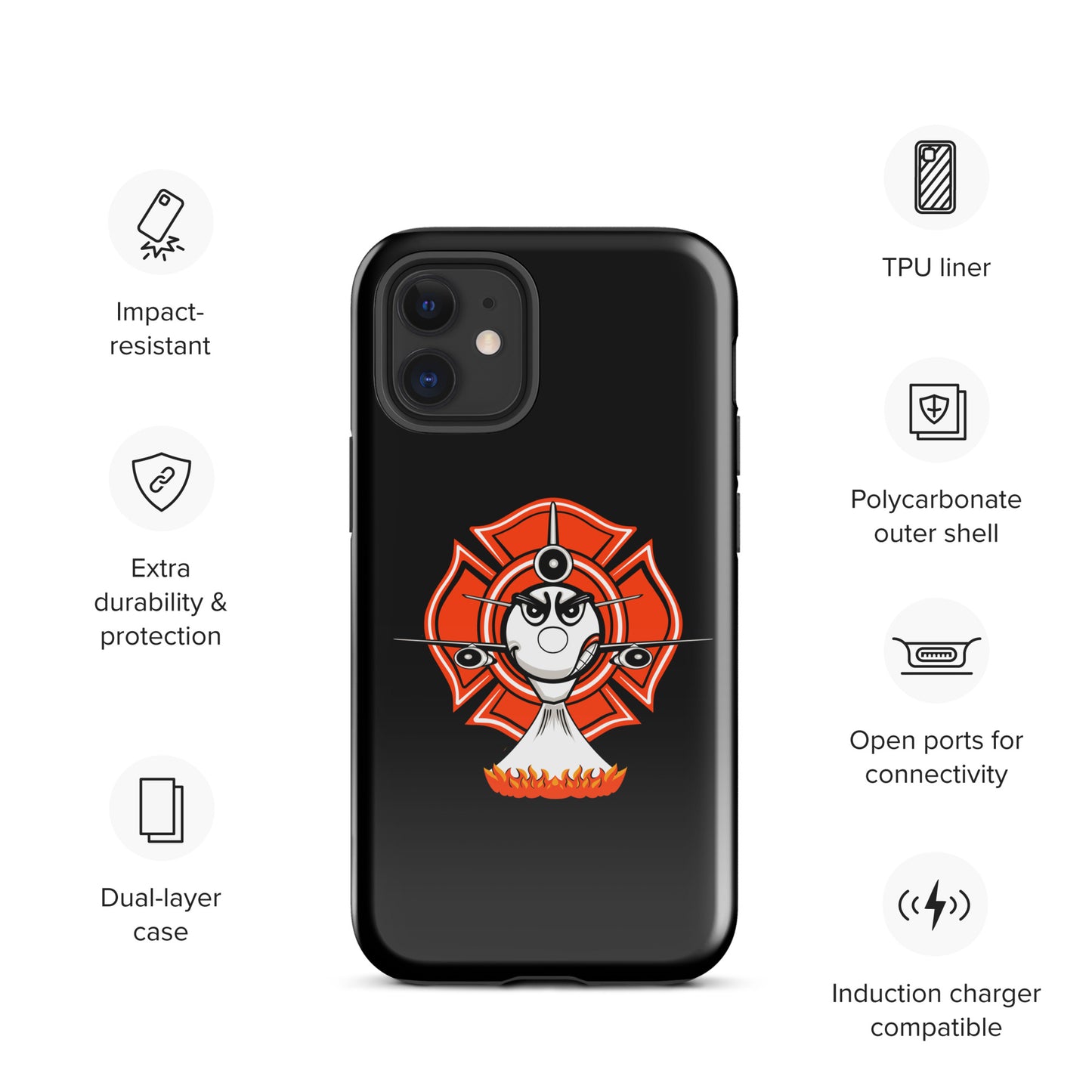 AerialFire DC-10 Cartoon Tough Case for iPhone®