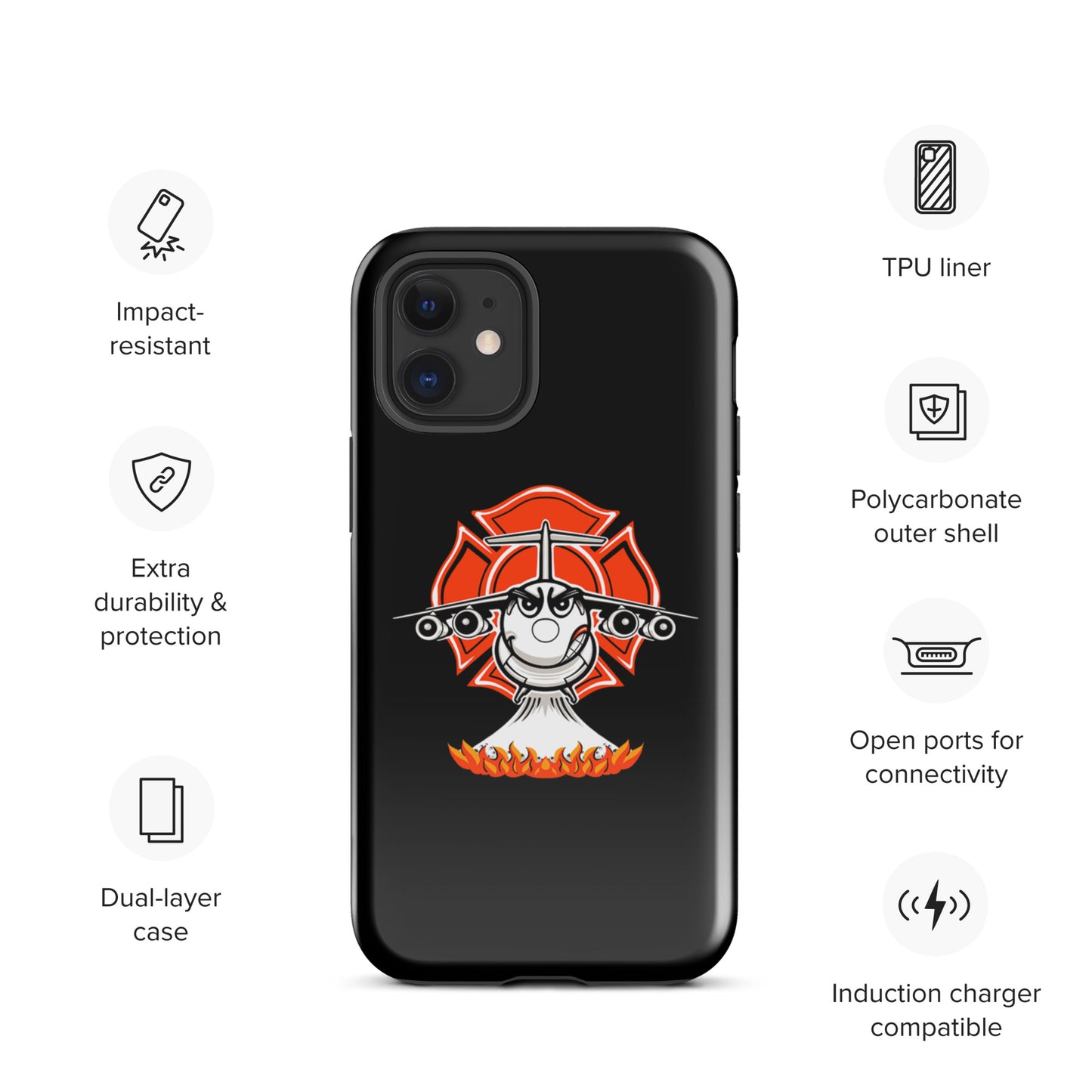 AerialFire BAE146/RJ85 Cartoon Tough Case for iPhone®