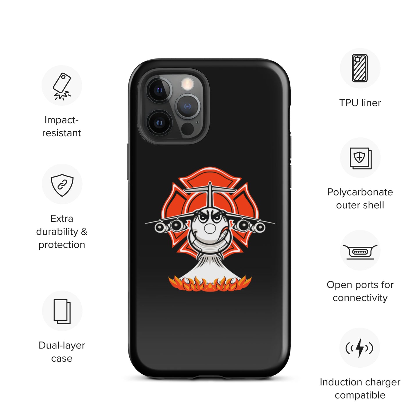 AerialFire BAE146/RJ85 Cartoon Tough Case for iPhone®