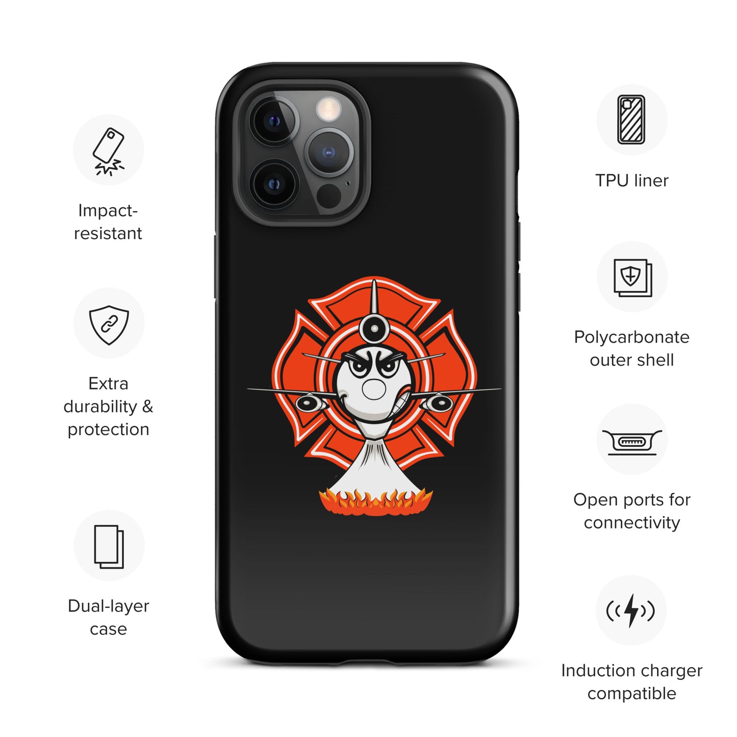 AerialFire DC-10 Cartoon Tough Case for iPhone®