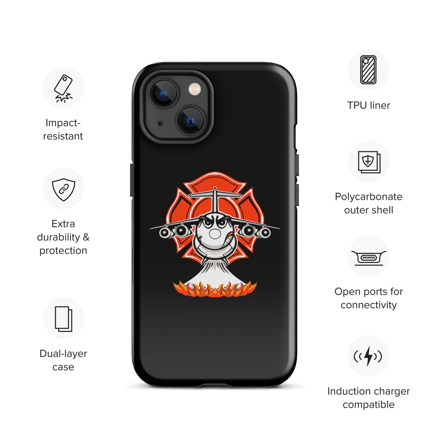 AerialFire BAE146/RJ85 Cartoon Tough Case for iPhone®