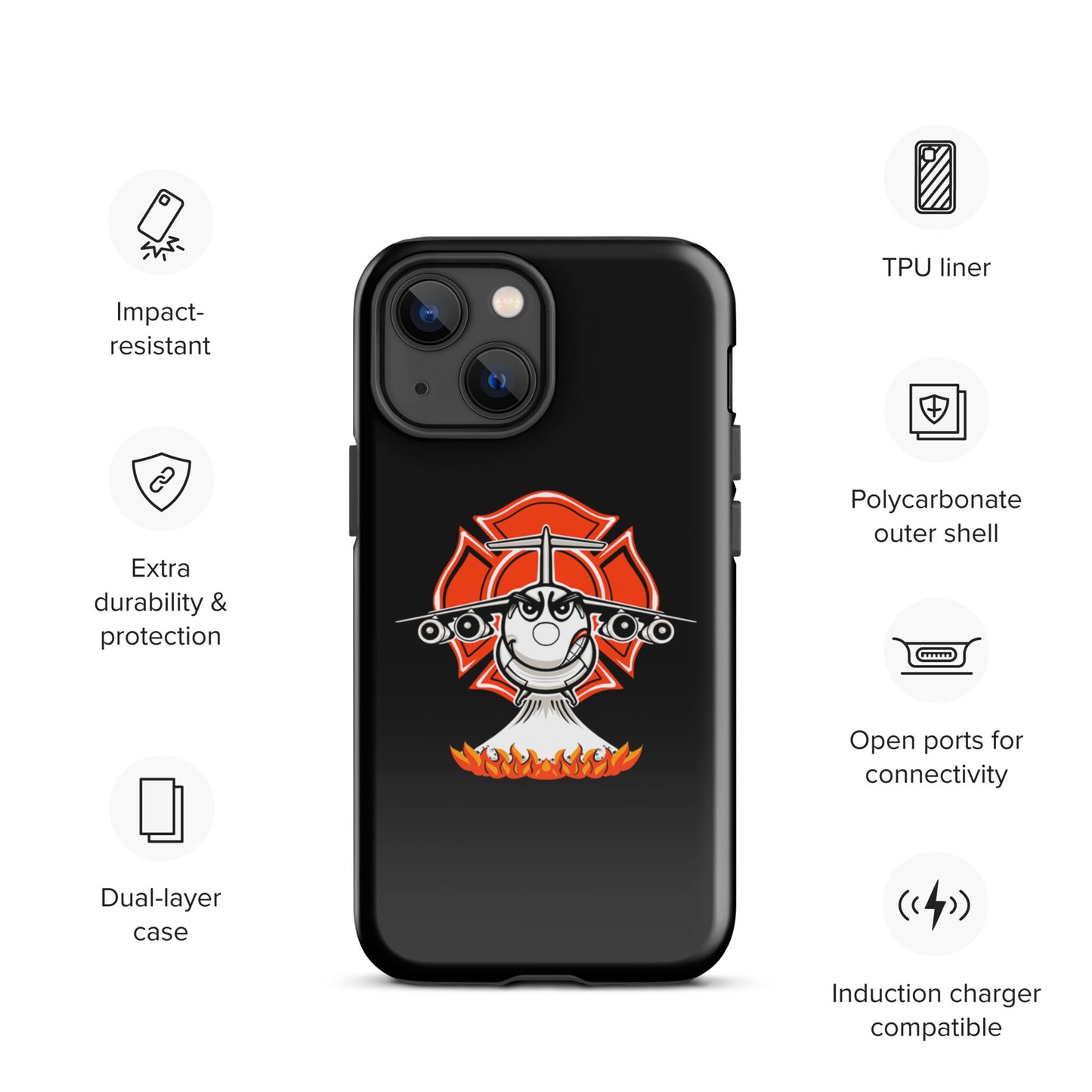 AerialFire BAE146/RJ85 Cartoon Tough Case for iPhone®