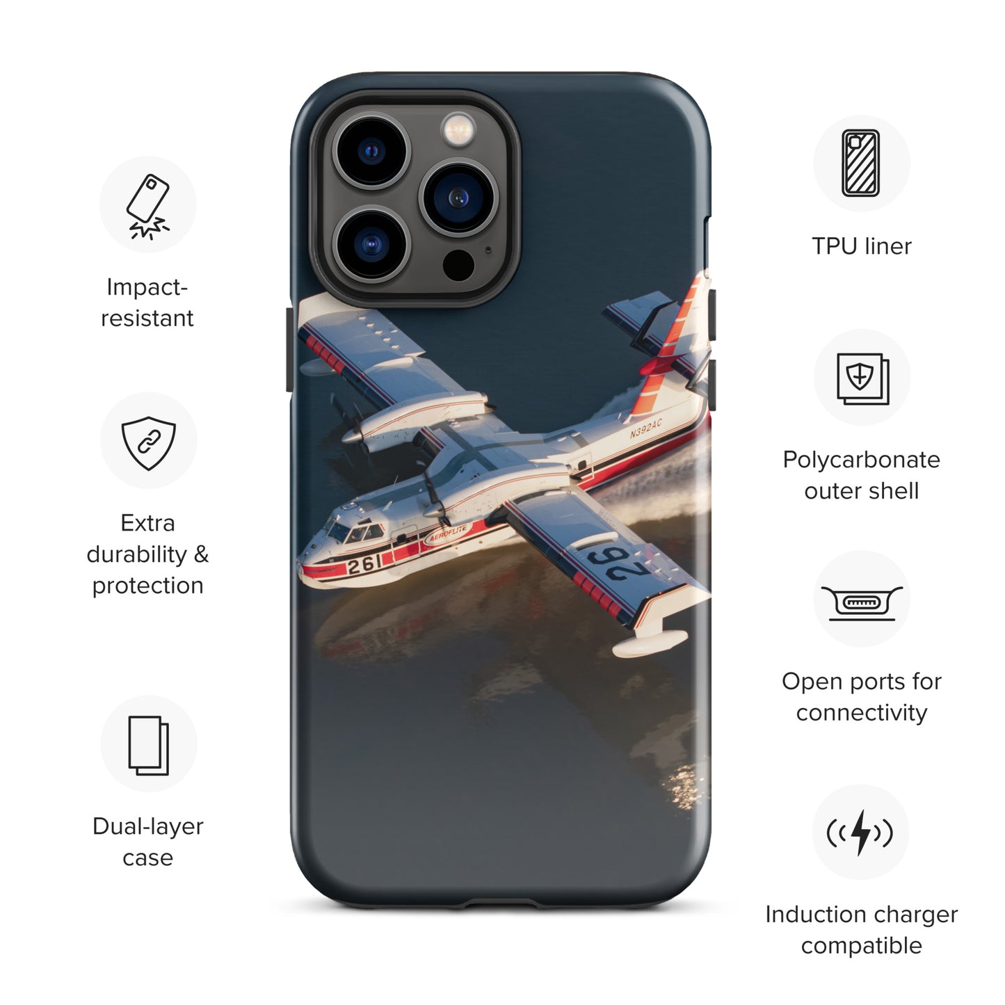 AerialFire CL-415 Tough Case for iPhone®