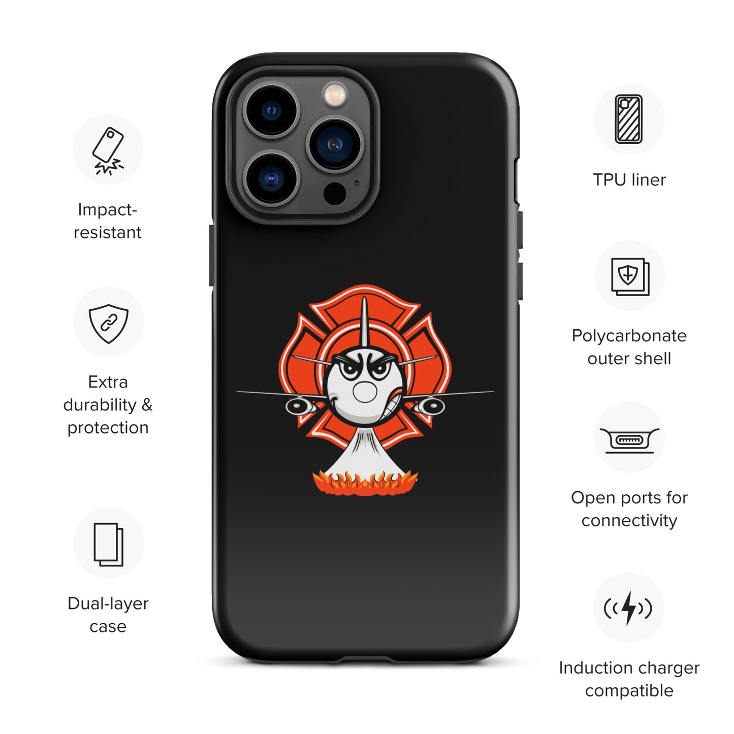 AerialFire 737 Cartoon Tough Case for iPhone®