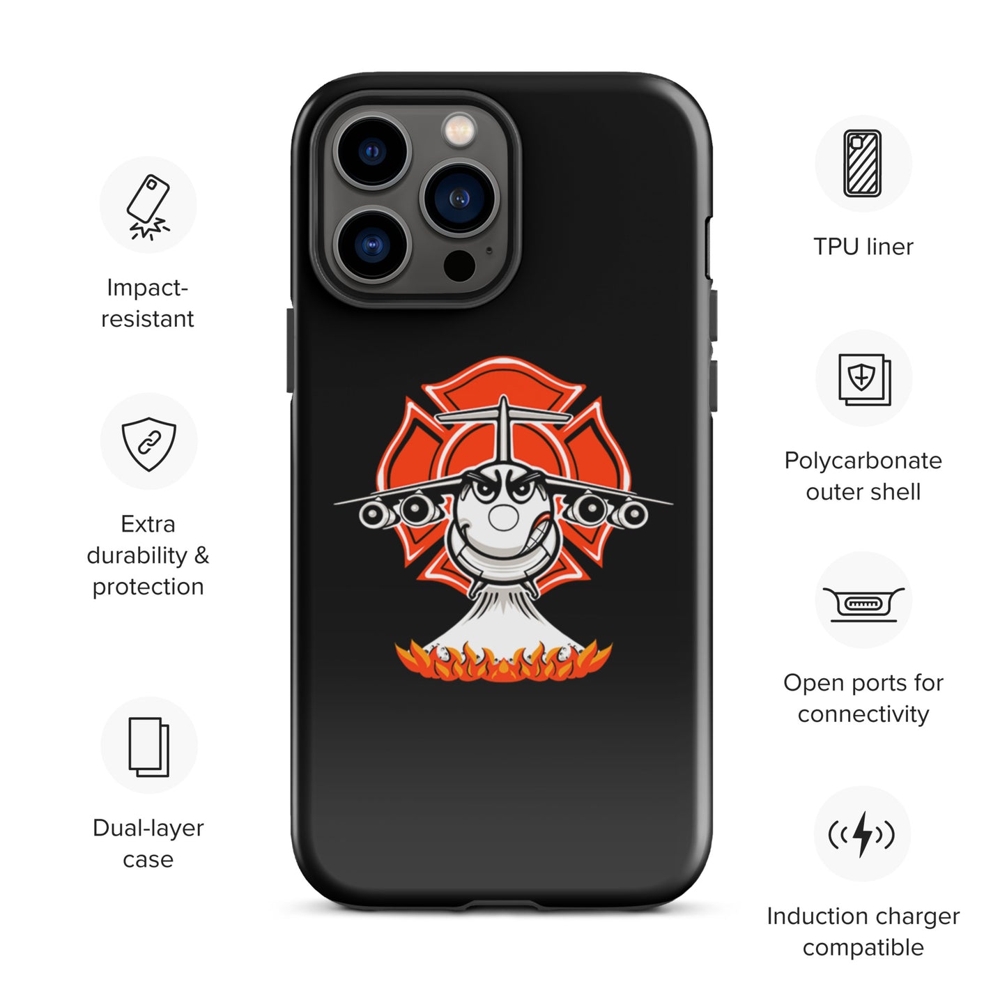 AerialFire BAE146/RJ85 Cartoon Tough Case for iPhone®