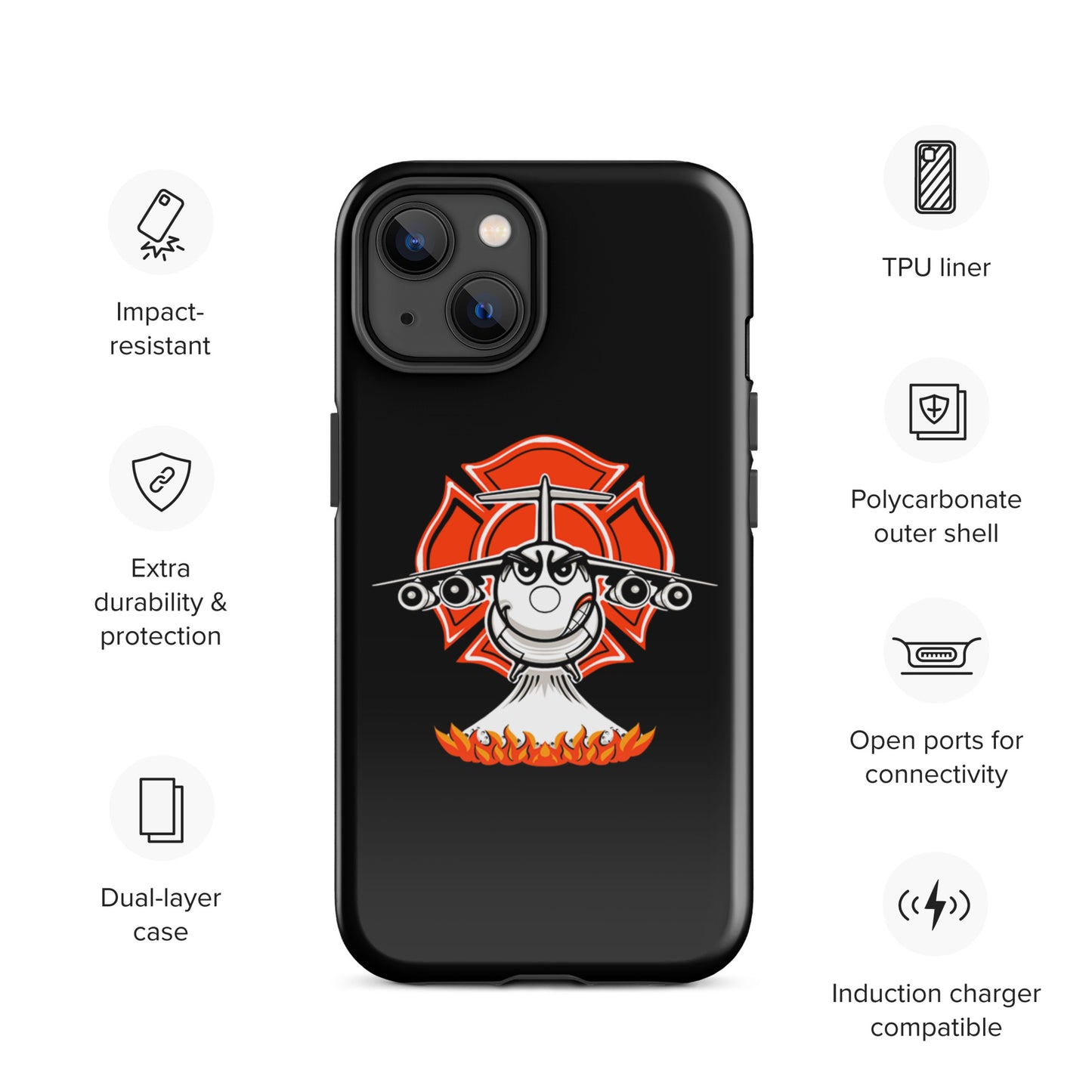 AerialFire BAE146/RJ85 Cartoon Tough Case for iPhone®