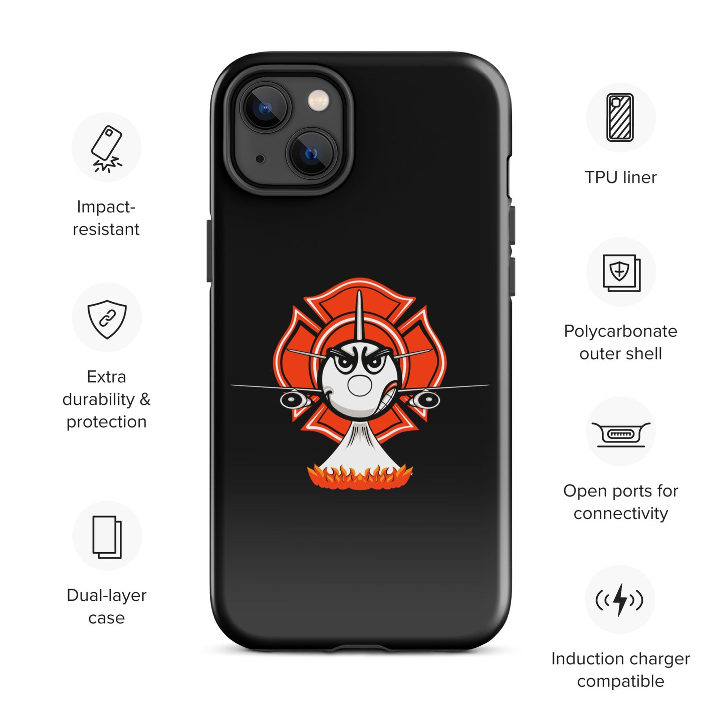 AerialFire 737 Cartoon Tough Case for iPhone®