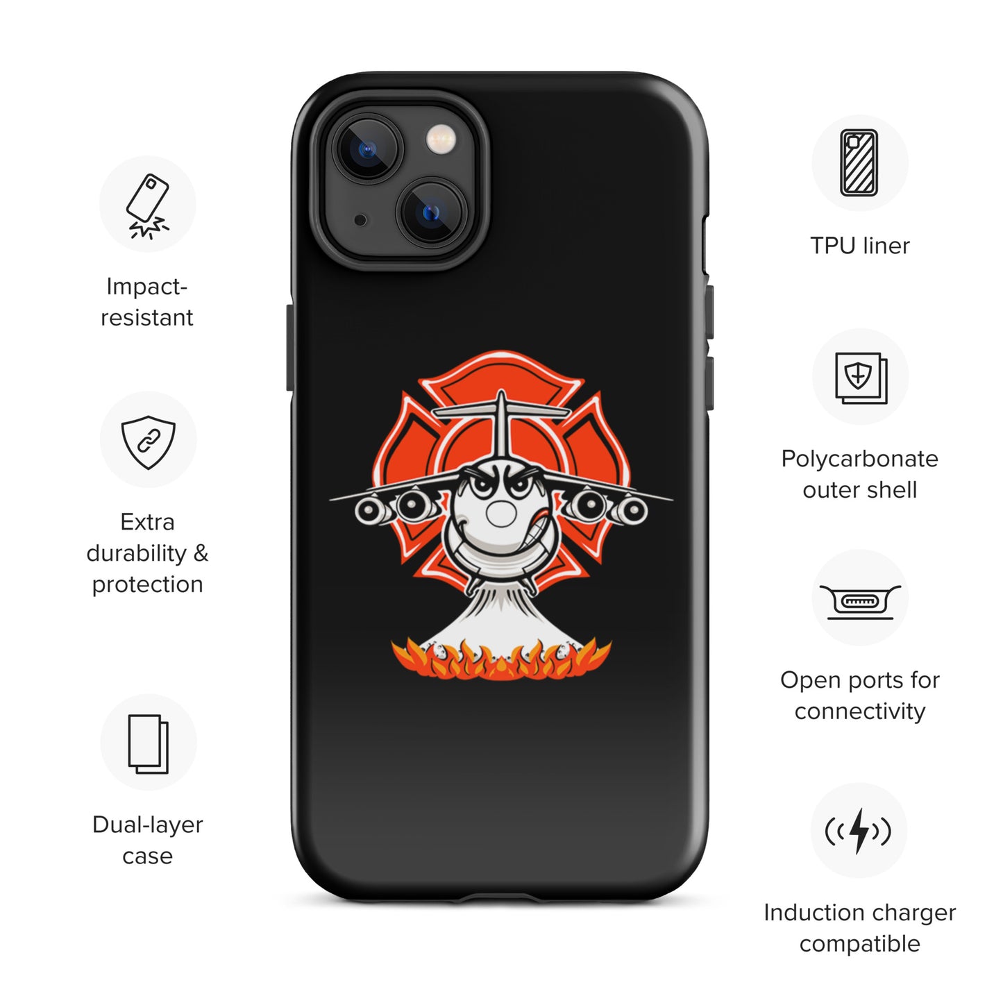 AerialFire BAE146/RJ85 Cartoon Tough Case for iPhone®