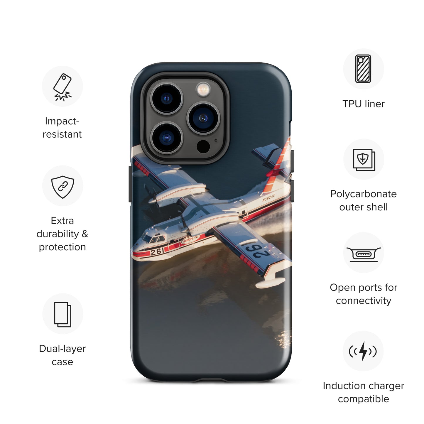 AerialFire CL-415 Tough Case for iPhone®