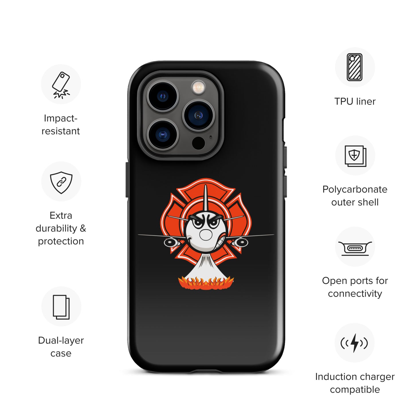 AerialFire 737 Cartoon Tough Case for iPhone®