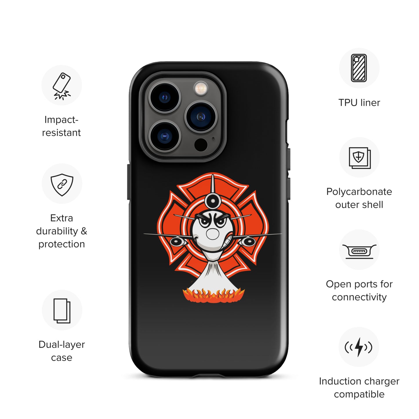 AerialFire DC-10 Cartoon Tough Case for iPhone®