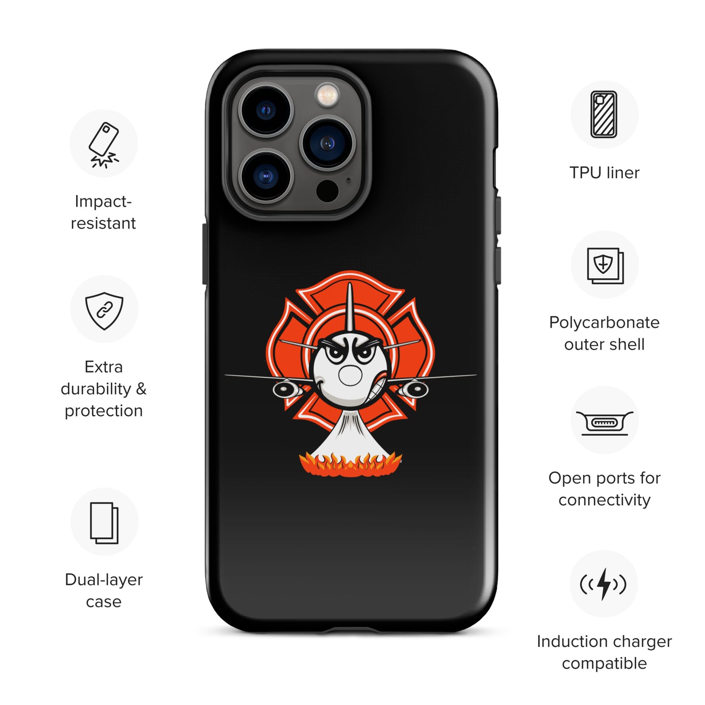 AerialFire 737 Cartoon Tough Case for iPhone®