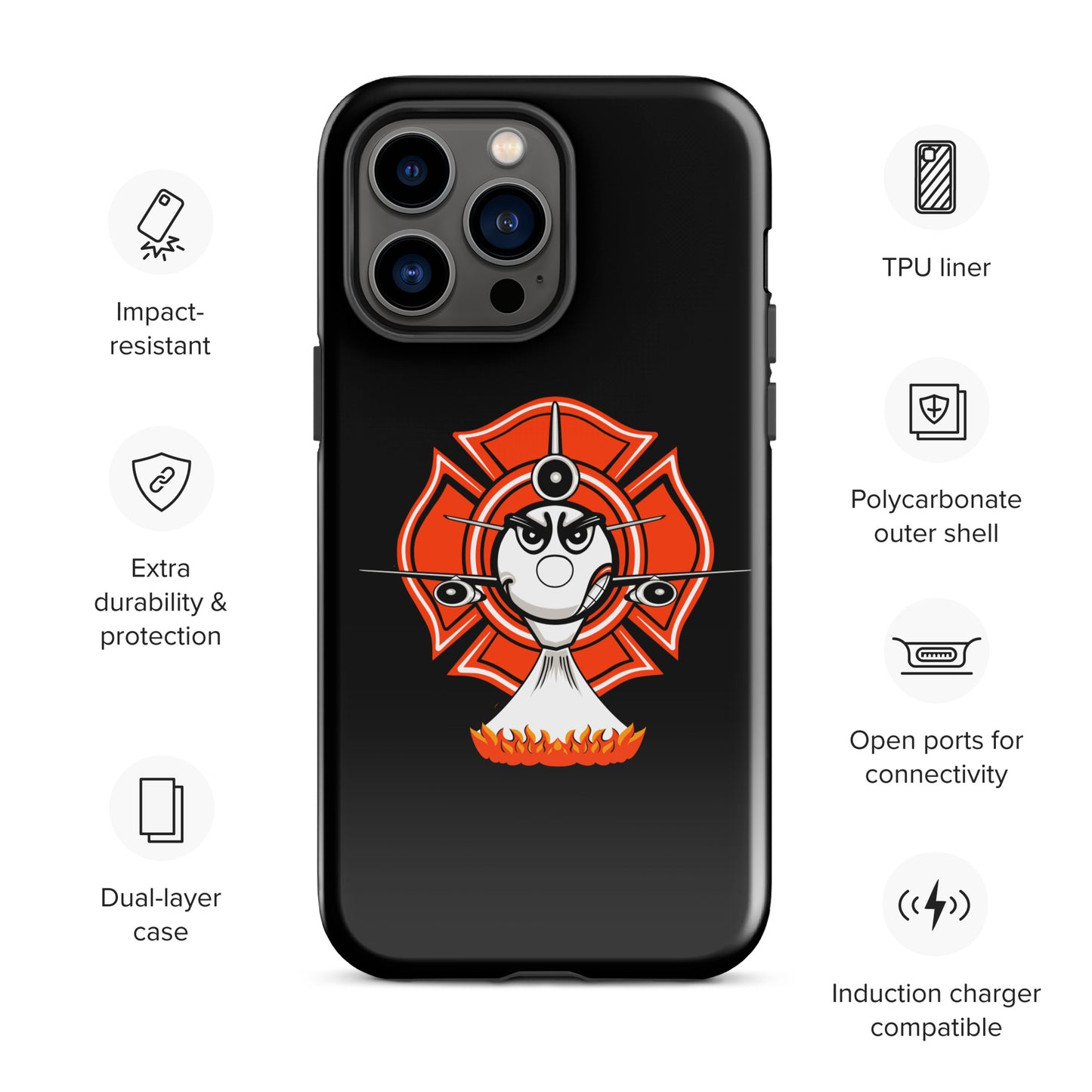 AerialFire DC-10 Cartoon Tough Case for iPhone®