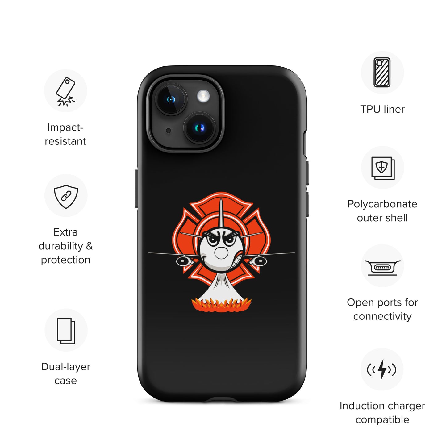 AerialFire 737 Cartoon Tough Case for iPhone®