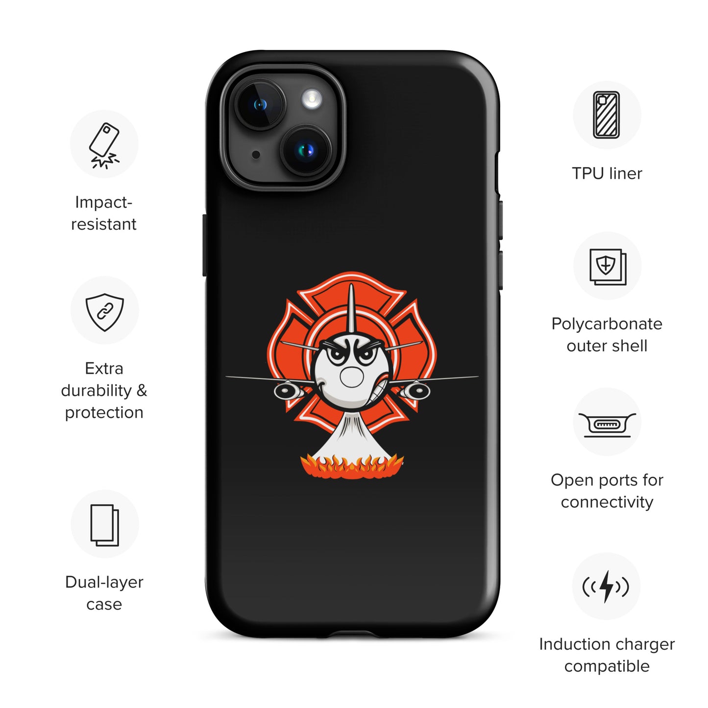 AerialFire 737 Cartoon Tough Case for iPhone®