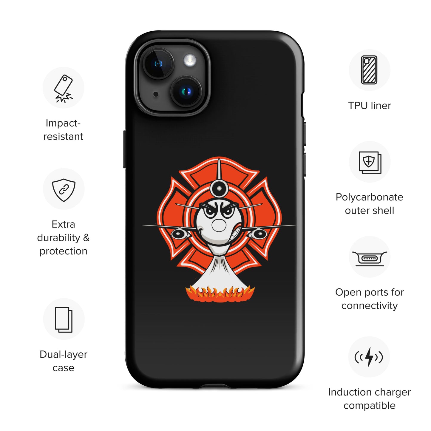AerialFire DC-10 Cartoon Tough Case for iPhone®