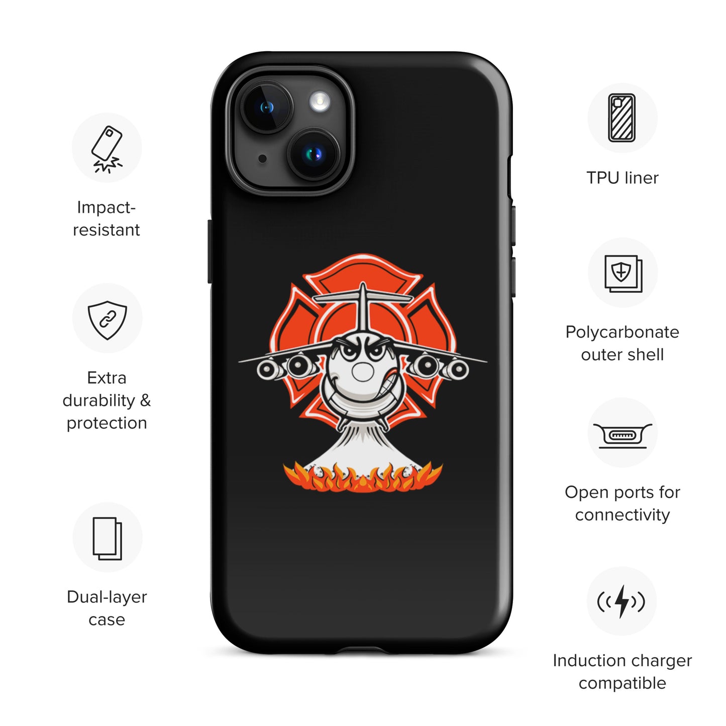 AerialFire BAE146/RJ85 Cartoon Tough Case for iPhone®