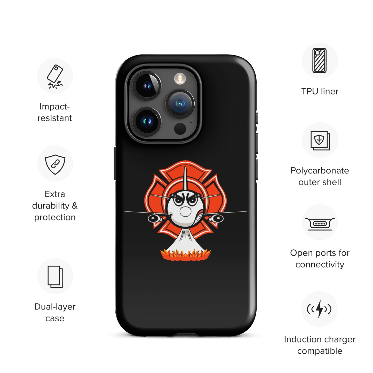 AerialFire 737 Cartoon Tough Case for iPhone®