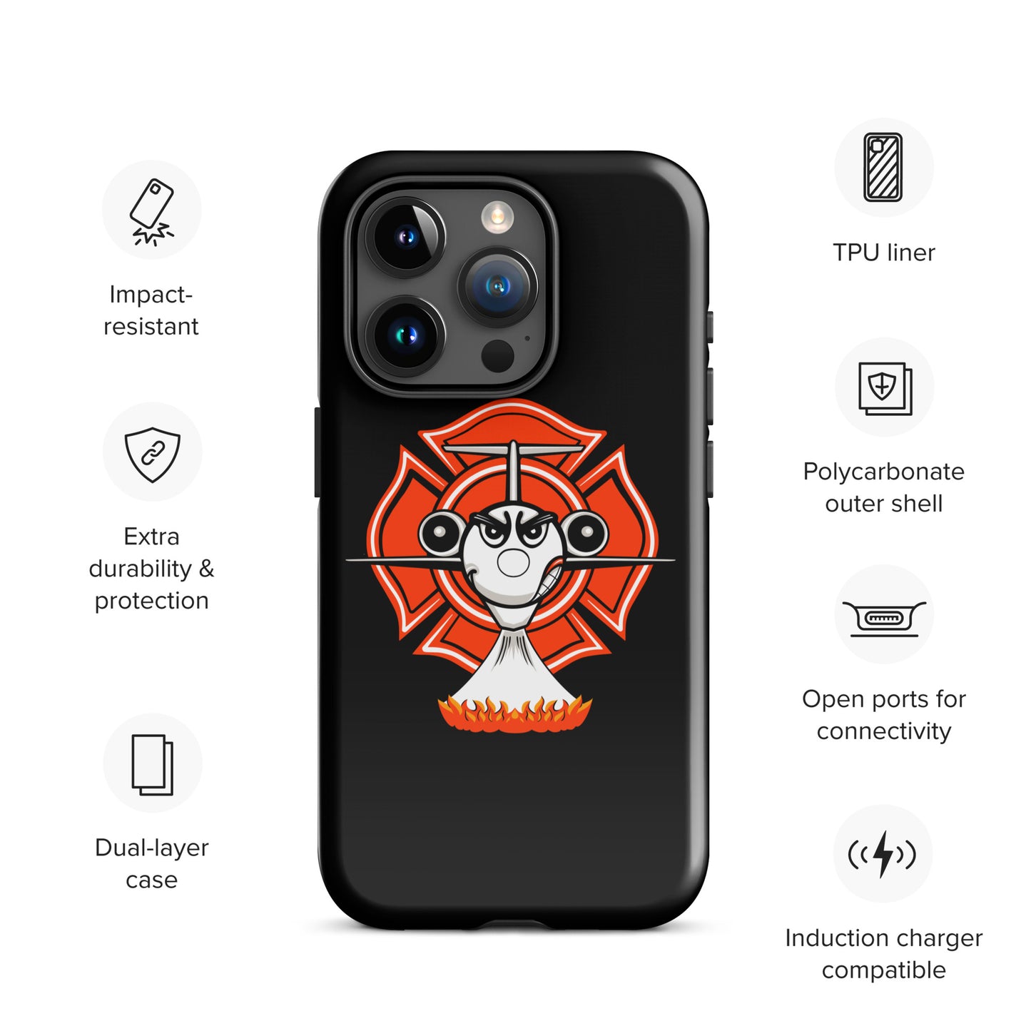 AerialFire MD-87 Cartoon Tough Case for iPhone®