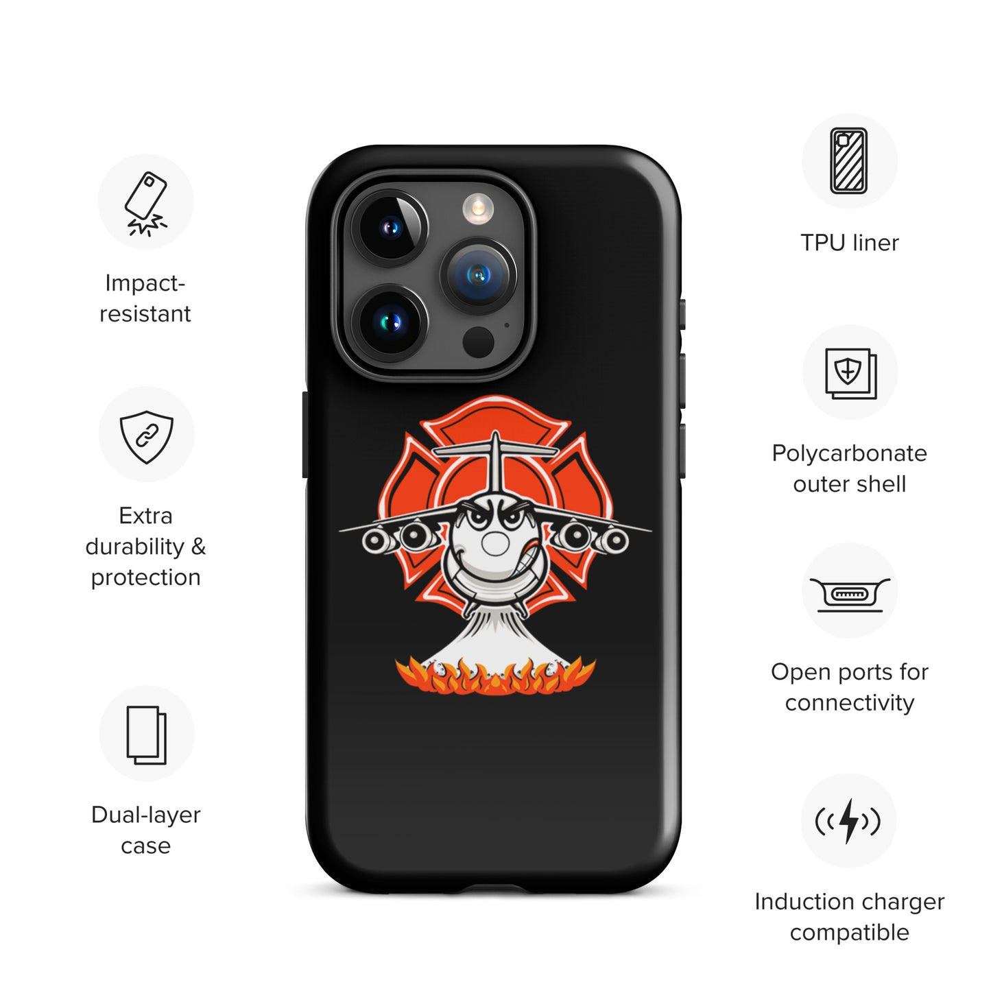 AerialFire BAE146/RJ85 Cartoon Tough Case for iPhone®