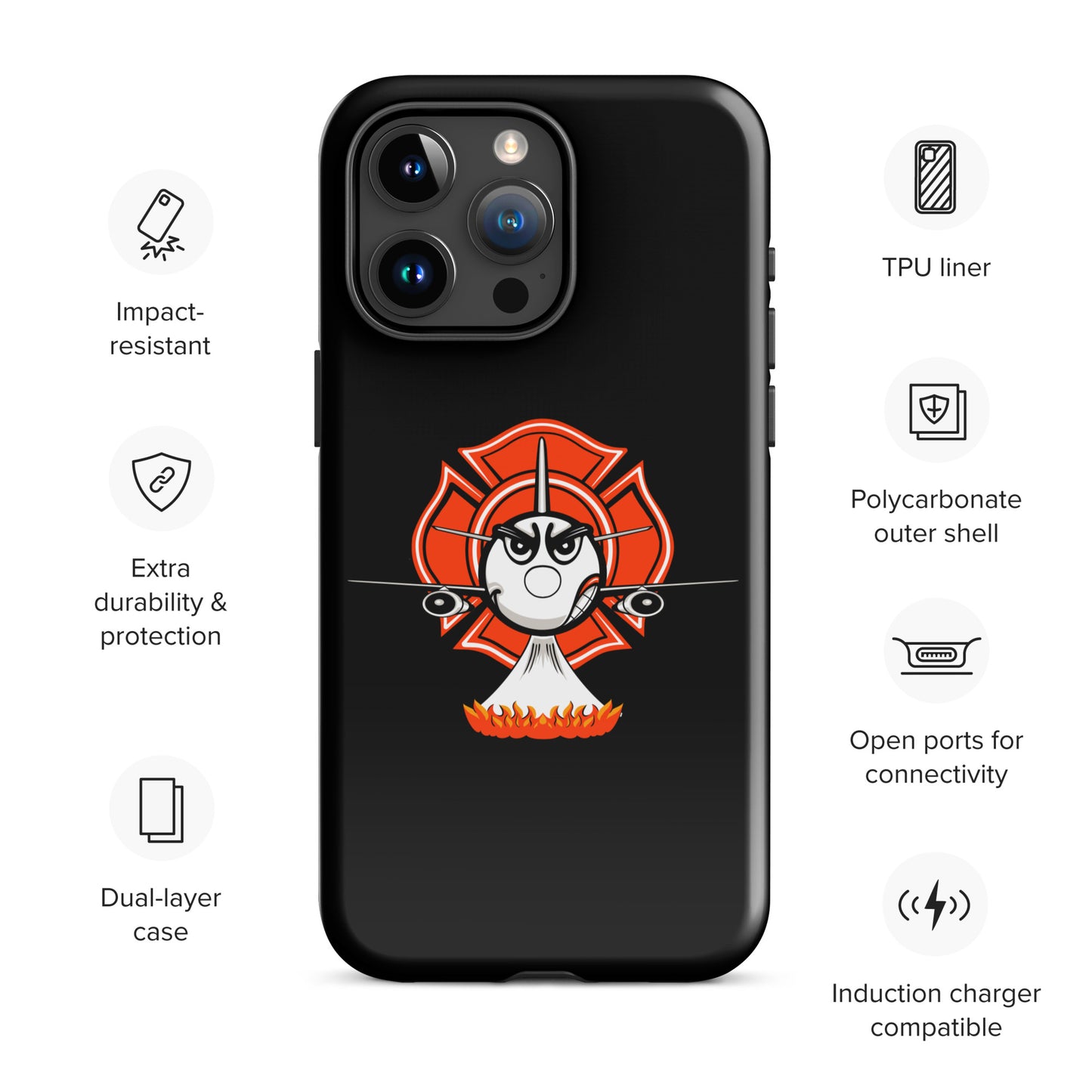 AerialFire 737 Cartoon Tough Case for iPhone®