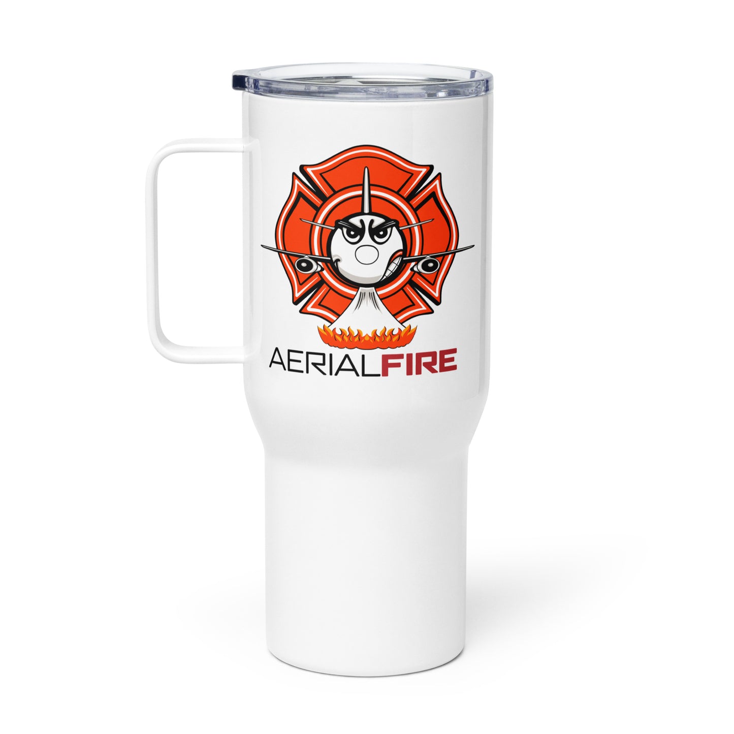 AerialFire 737 Cartoon Travel mug with a handle