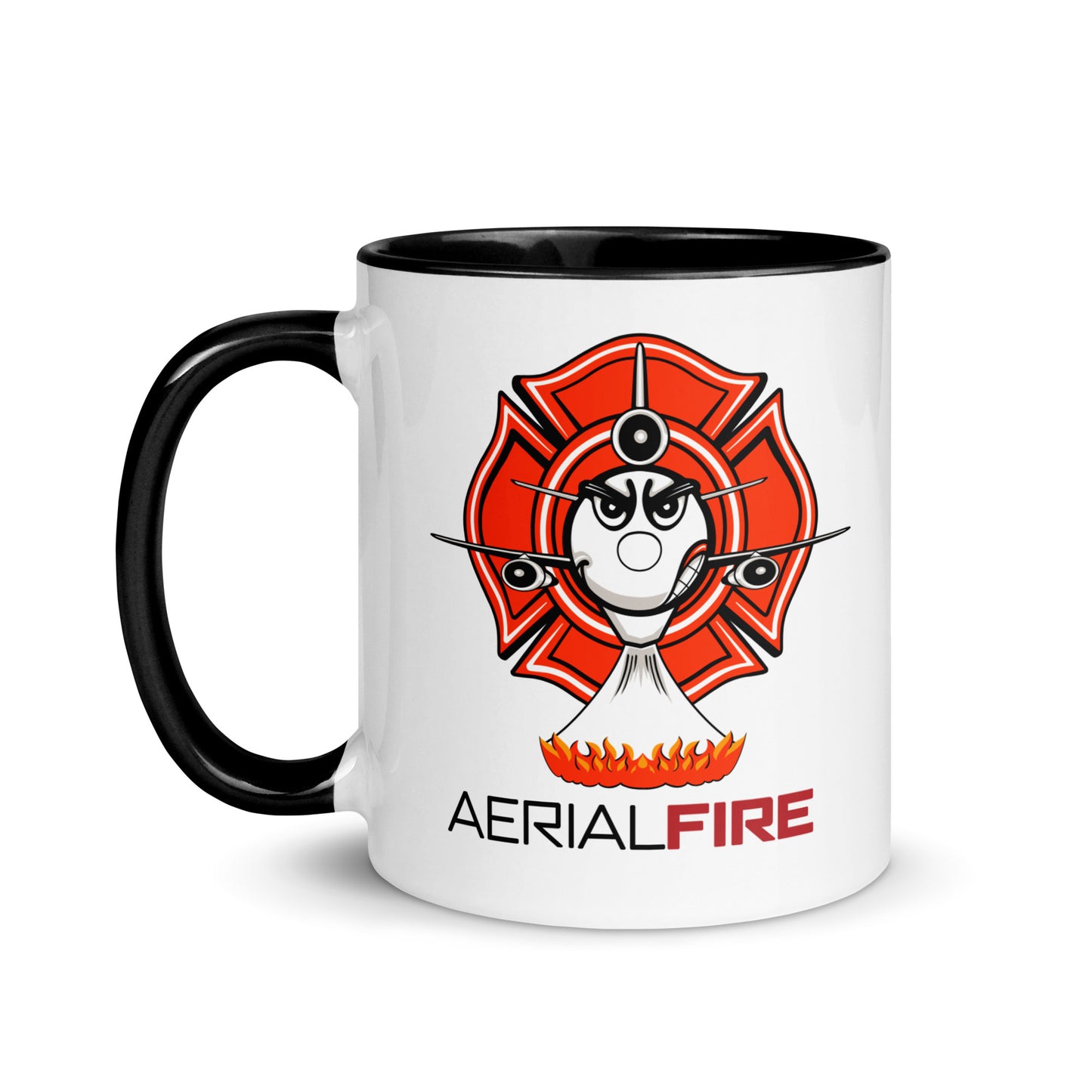 AerialFire DC-10 Cartoon Mug with Color Inside