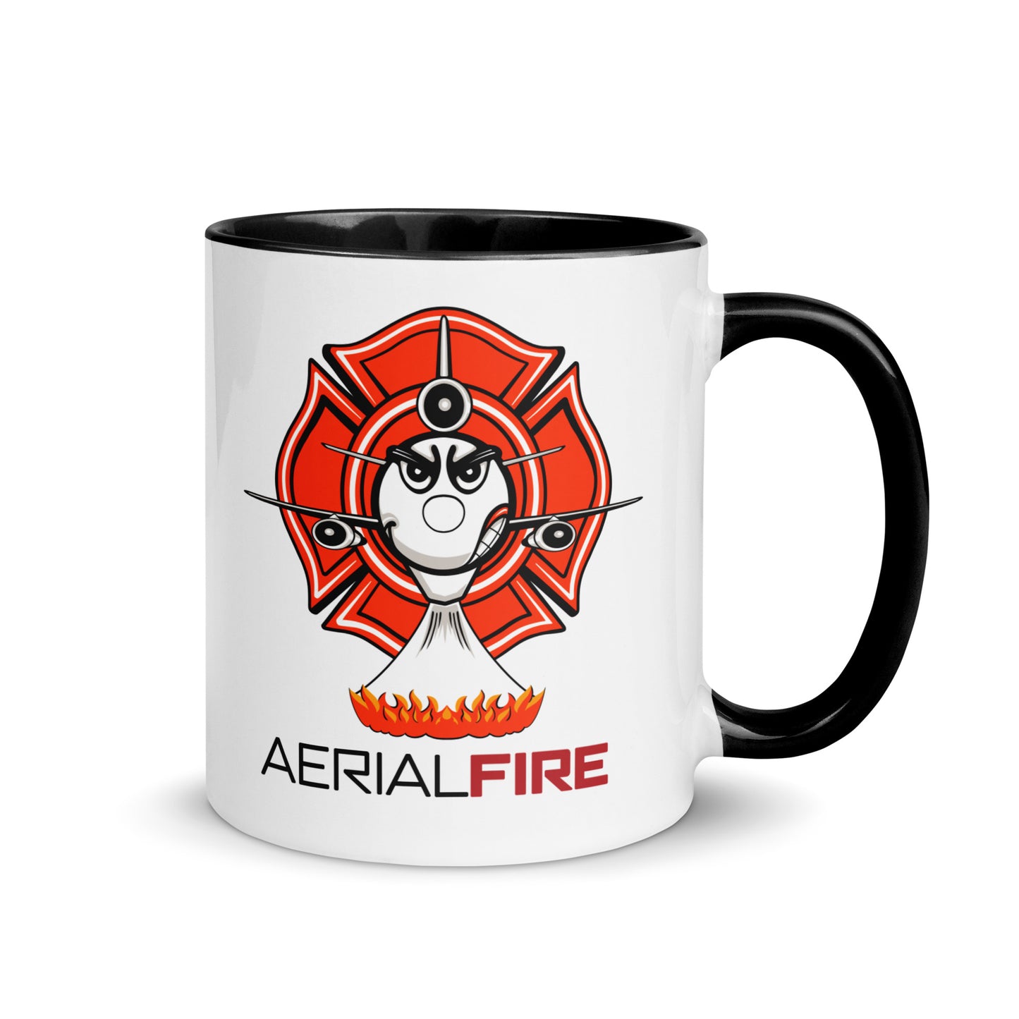 AerialFire DC-10 Cartoon Mug with Color Inside