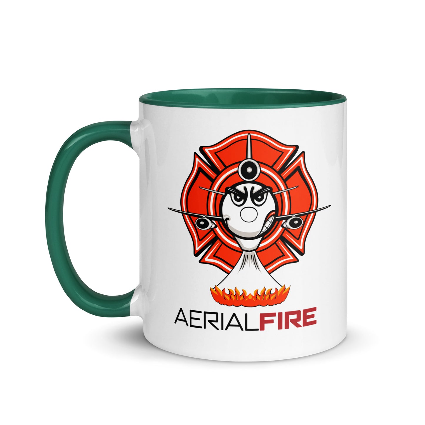 AerialFire DC-10 Cartoon Mug with Color Inside