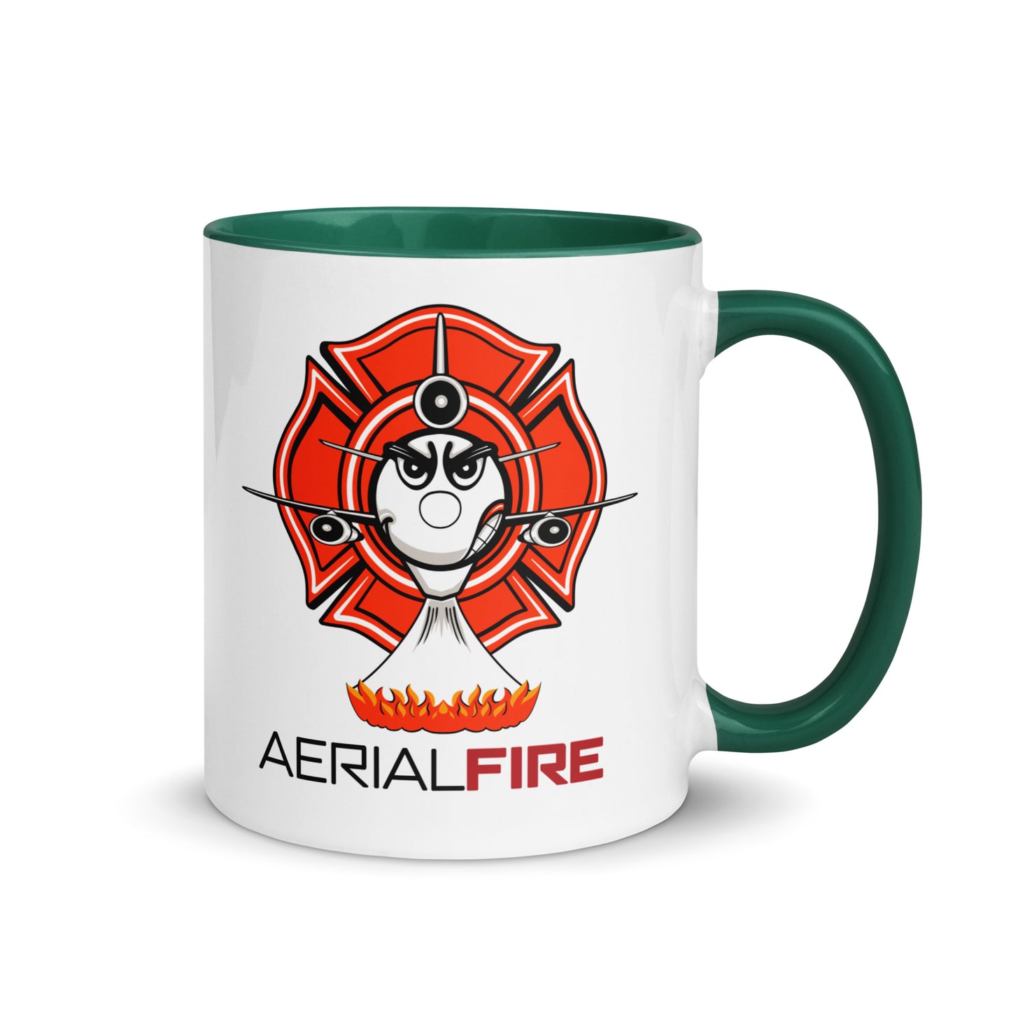 AerialFire DC-10 Cartoon Mug with Color Inside