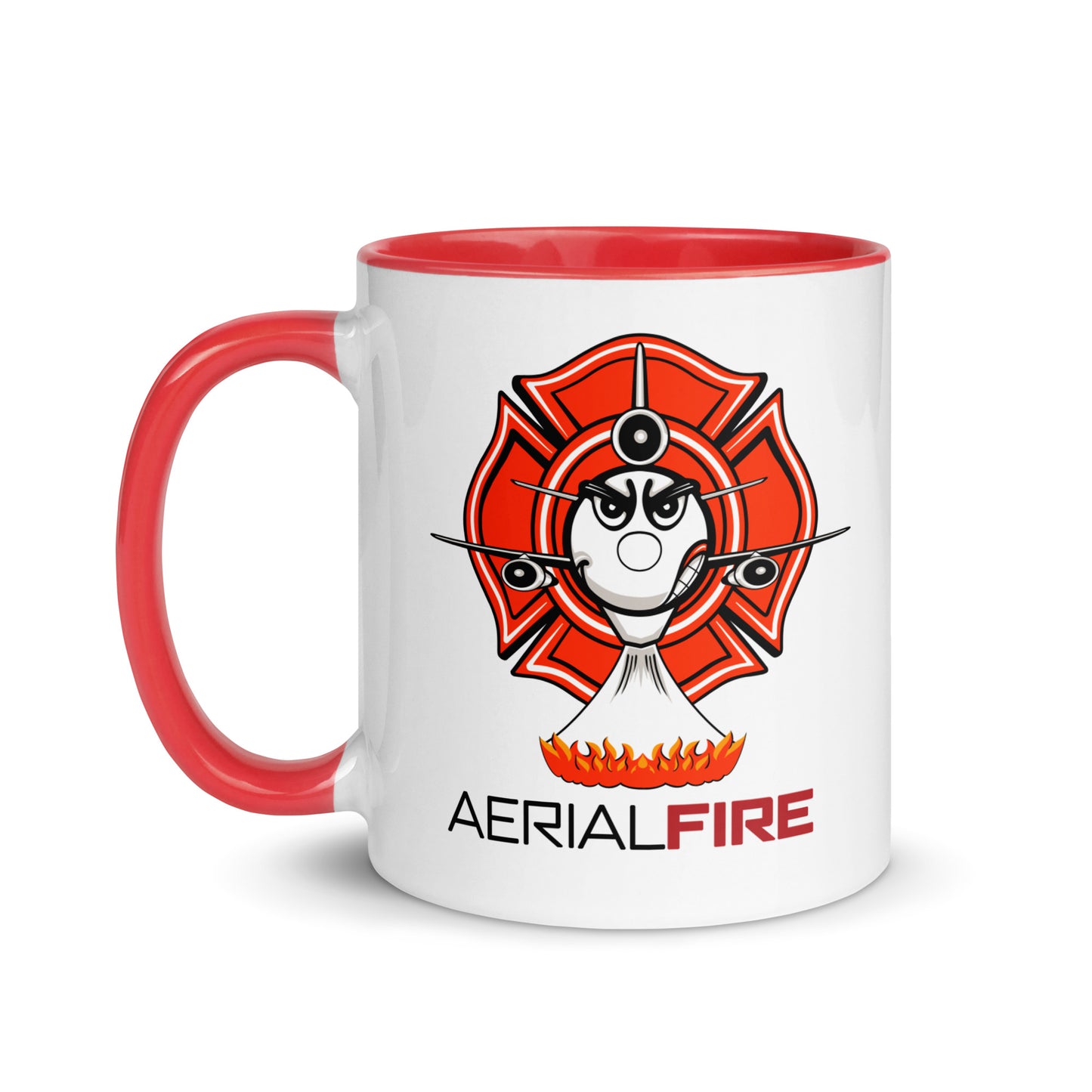 AerialFire DC-10 Cartoon Mug with Color Inside