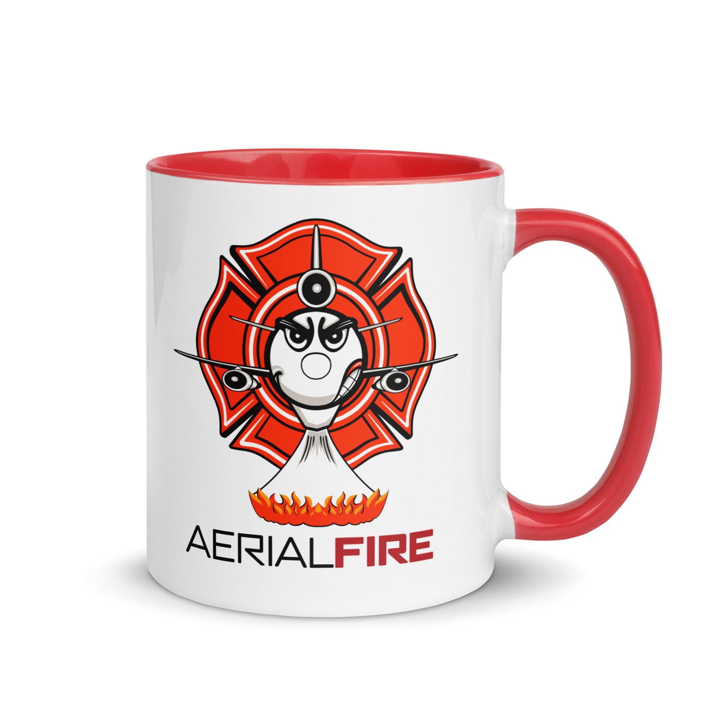 AerialFire DC-10 Cartoon Mug with Color Inside
