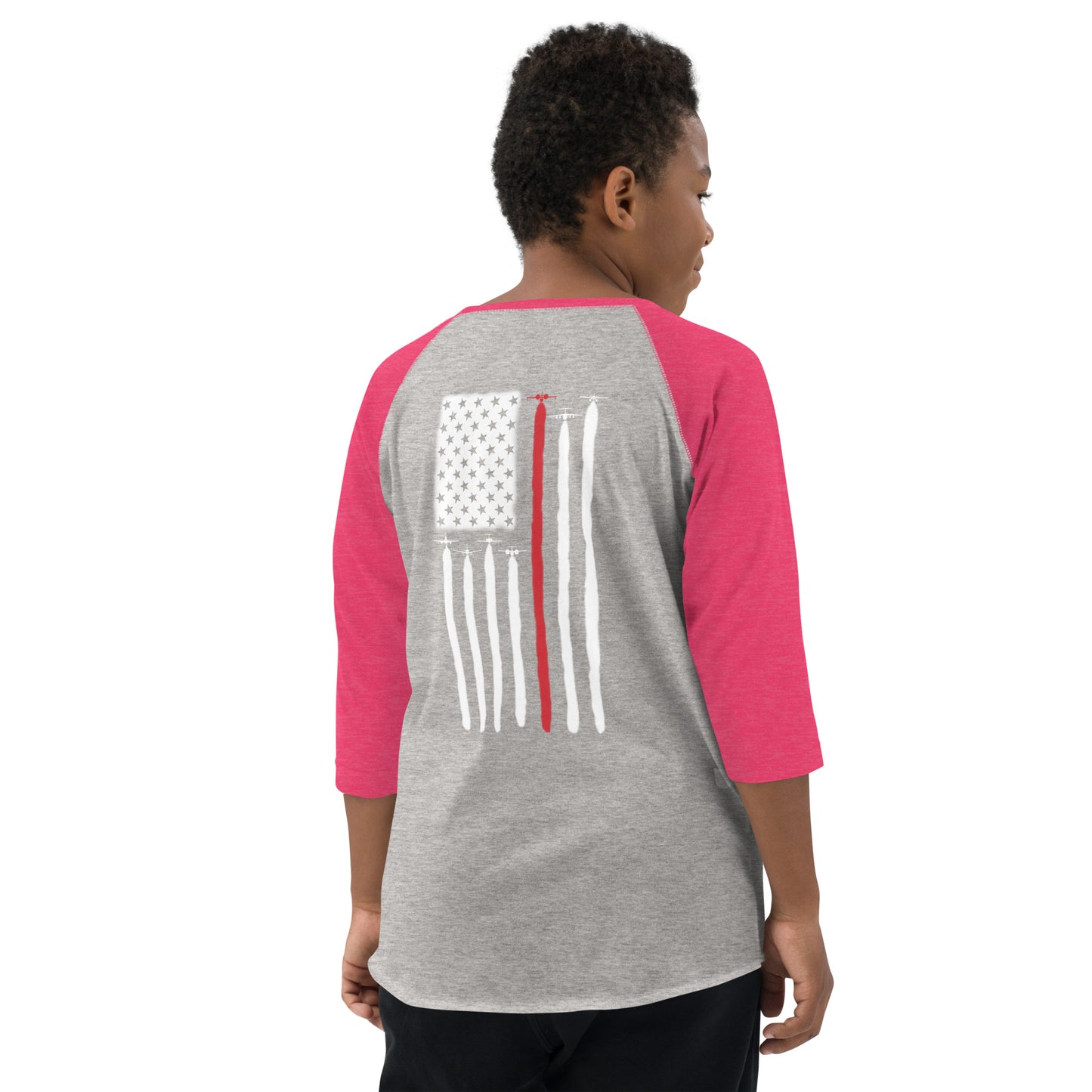 AerialFire Fixed-Wing Flat Youth Baseball Shirt