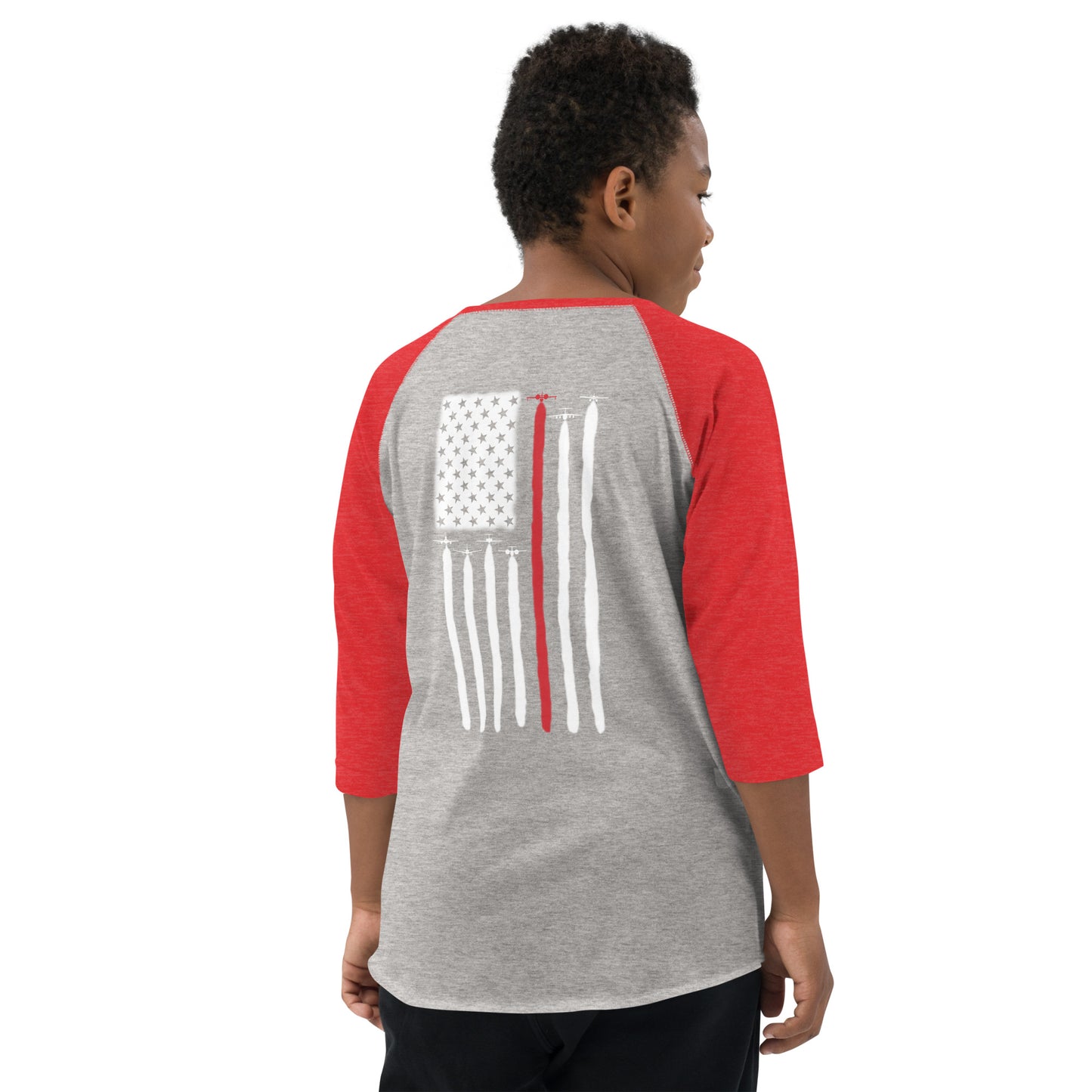AerialFire Fixed-Wing Flat Youth Baseball Shirt