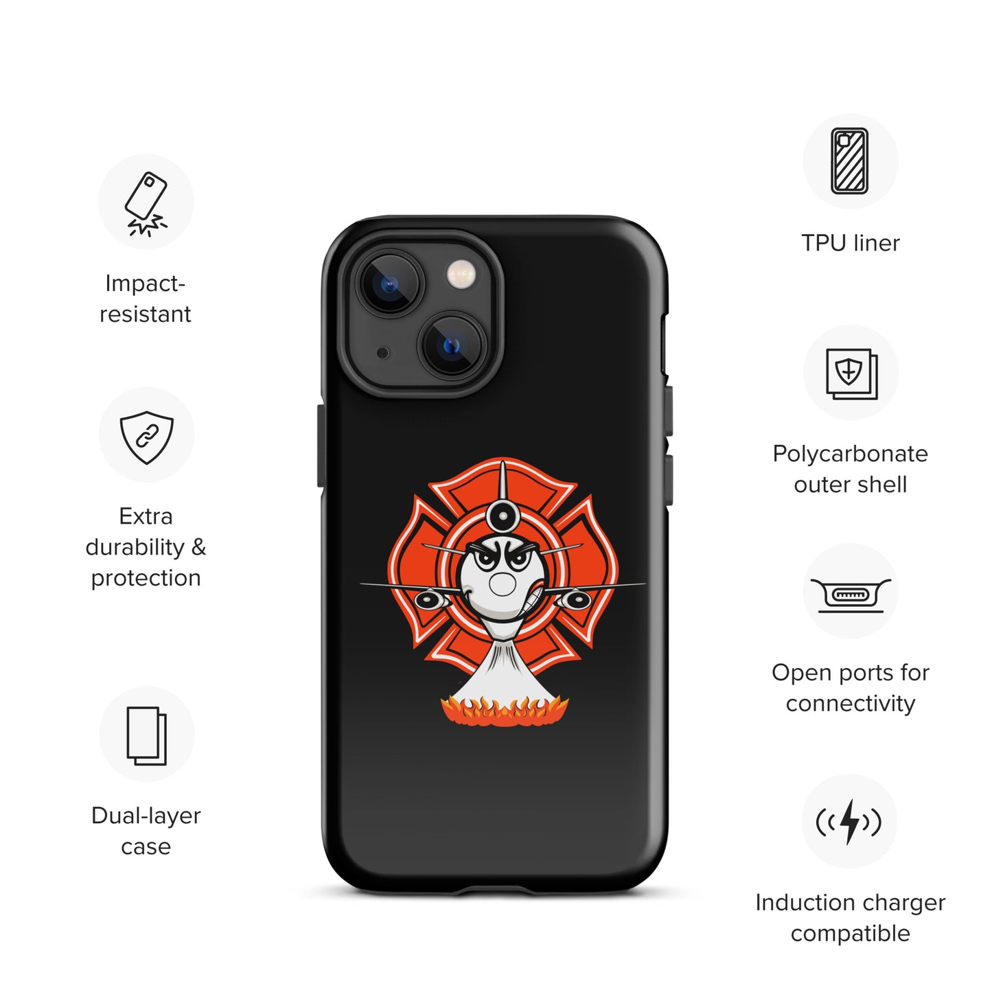 AerialFire DC-10 Cartoon Tough Case for iPhone®