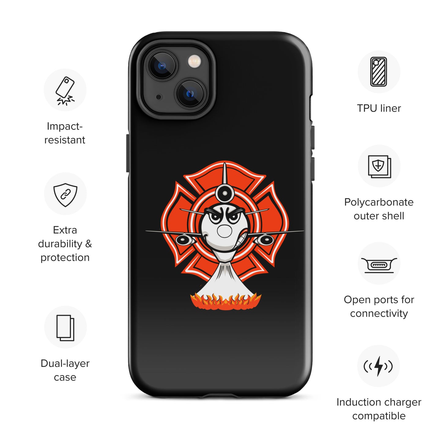 AerialFire DC-10 Cartoon Tough Case for iPhone®