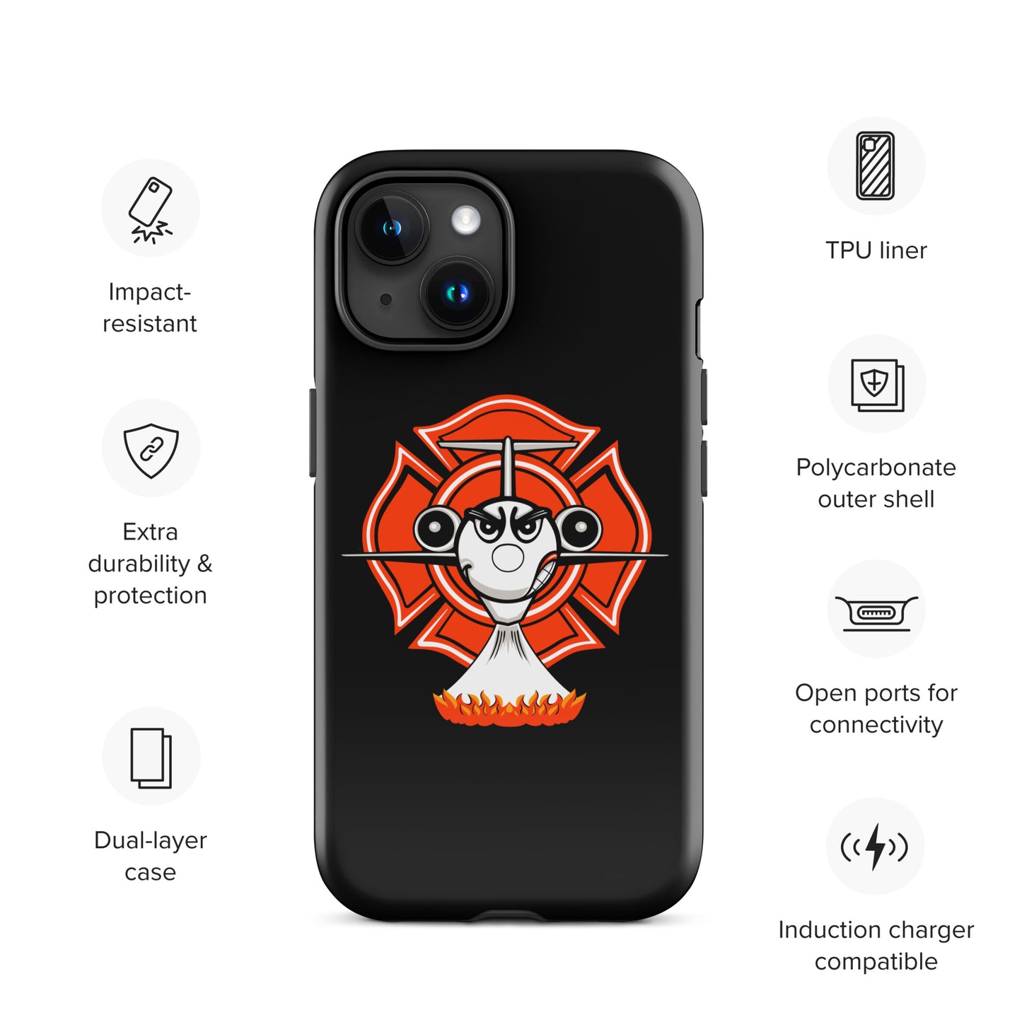 AerialFire MD-87 Cartoon Tough Case for iPhone®