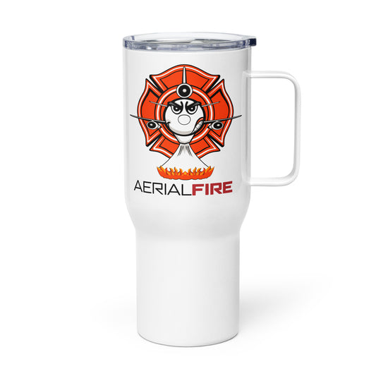 AerialFire DC-10 Cartoon Travel mug with a handle